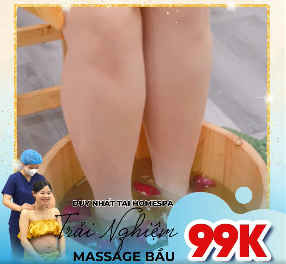 Dịch vụ massage bầu tại nhà tiện lợi, phù hợp cho mẹ bầu bận rộn.