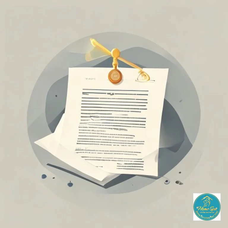 minimalist vector illustration showing legal documents and a certificate with a seal, representing official recognition, 1024x1024