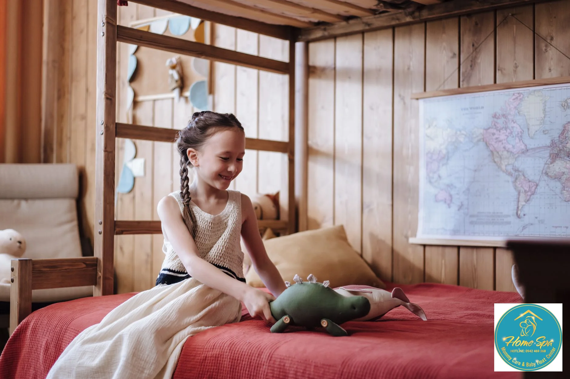 professional photo of children in a Waldorf-inspired classroom, playing with natural wooden toys and soft fabrics, warm lighting, 1024x1024