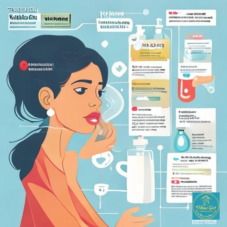 vibrant infographic illustrating tips for preventing clogged milk ducts, including proper latch, frequent feeding, hydration, and stress management, 1024x1024