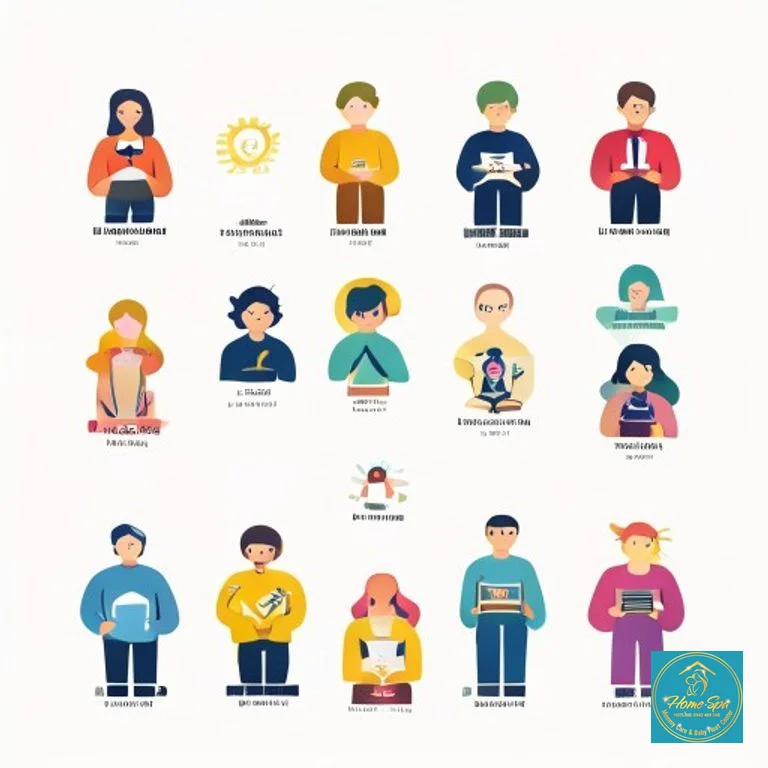 ai: minimalist vector illustration of different career paths for early childhood educators